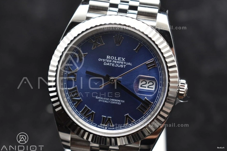 41 1:1 Datejust on Dial Clean VR3235 904L Edition Steel SS Best Jubilee Roman Blue Bracelet 0205